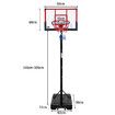 Basketball Hoop Stand System Ring Portable Height Adjustable Fitness Equipment