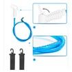 20L PVC Pressure Shower With Foot Pump, Outdoor Lightweight Inflatable Shower,Camping Pressure Water Bag