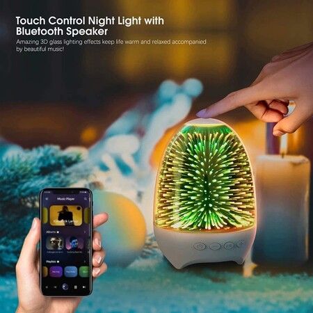 New Bluetooth Night Light Speaker LED Galactic Audio Speaker Dazzling Lights Star Pattern Portable Rechargeable