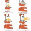 Commercial Manual Juicer Hand Press Juice Extractor Squeezer Citrus Orange