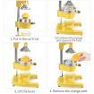 Commercial Manual Juicer Hand Press Juice Extractor Squeezer Orange Citrus Yellow