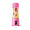 2x 380ml Portable Mini USB Rechargeable Handheld Fruit Mixer Juicer Pink