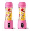 2x 380ml Portable Mini USB Rechargeable Handheld Fruit Mixer Juicer Pink