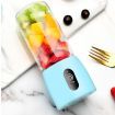 2X Portable Mini USB Rechargeable Handheld Juice Extractor Fruit Mixer Juicer Blue