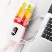 2X Portable Mini USB Rechargeable Handheld Juice Extractor Fruit Mixer Juicer White