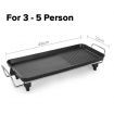 48cm Electric BBQ Grill Teppanyaki Tough Non-stick Surface Hot Plate Kitchen 3-5 Person