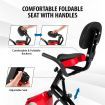 Genki Folding Exercise Spin X-Bike Magnetic Indoor Cycling Upright Recumbent Bicycle 100 Levels LCD App Bluetooth