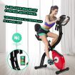 Genki Folding Exercise Spin X-Bike Magnetic Indoor Cycling Upright Recumbent Bicycle 100 Levels LCD App Bluetooth