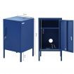 Artiss Bedside Table Metal Cabinet - Blue