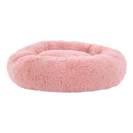 i.Pet Pet bed Dog Cat Calming Pet bed Large 90cm Pink Sleeping Comfy Cave Washable
