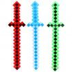 Minecraft LED Sword Toy for Kids Light-Up Roleplay Sword for Fans of Minecraft Creative Play for Boys and Girls 1 Pack (Random Color)