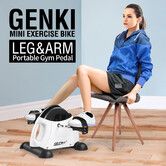 Genki Mini Exercise Bike Portable Pedal Exerciser Adjustable Home Gym Fitness Trainer