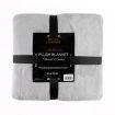 Royal Comfort Plush Light Grey Blanket