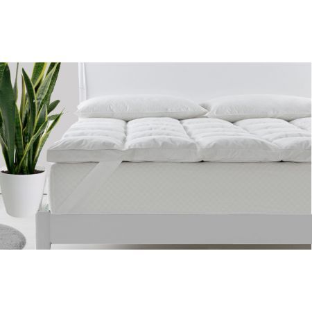 Royal Comfort Duck Feather and Down Mattress Toppers / 1800GSM - Queen