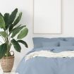 Royal Comfort - Balmain 1000TC Bamboo cotton Quilt Cover Sets (Queen) - Blue Fog