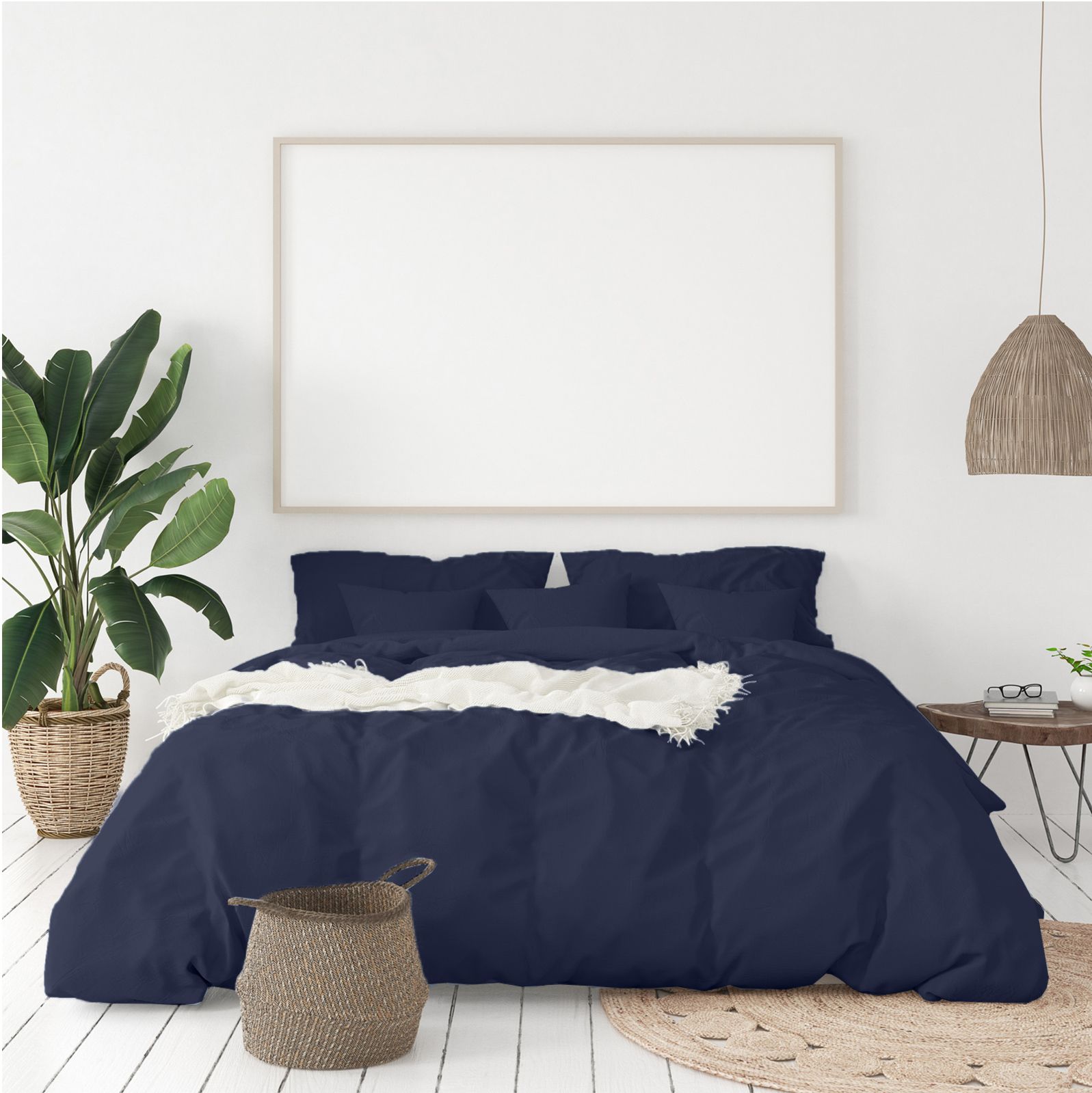 Royal Comfort - Balmain 1000TC Bamboo cotton Quilt Cover Sets (King) - Royal Blue