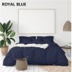 Royal Comfort - Balmain 1000TC Bamboo cotton Quilt Cover Sets (King) - Royal Blue