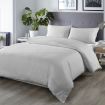 Royal Comfort Blended Bamboo Quilt Cover Sets - Portland Grey - Queen