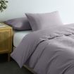 Royal Comfort Vintage Washed 100 % Cotton Quilt Cover Set Single - Grey