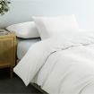 Royal Comfort Vintage Washed 100 % Cotton Quilt Cover Set Double - White