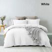 Royal Comfort Vintage Washed 100 % Cotton Quilt Cover Set Double - White