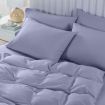 Royal Comfort Bamboo Cooling 2000TC 6-Piece Combo Set -Queen-Lilac Grey