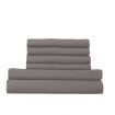 Royal Comfort 1500TC Cotton Rich 6 Piece Complete Bedding Set Queen - Dusk Grey