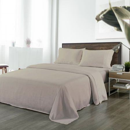 Royal Comfort Blended Bamboo Sheet Set Warm Grey - Queen