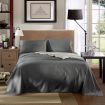 KENSINGTON 1200TC COTTON SHEET SET IN STRIPE-QUEEN - CHARCOAL