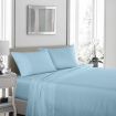 Royal Comfort 1200TC Ultrasoft 4 Piece Sheet Set - Queen - Sky Blue