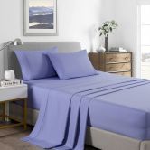 Royal Comfort Bamboo Cooling 2000TC Sheet Set - Queen-Mid Blue