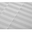 Royal Comfort 1200 Thread count Damask Stripe Cotton Blend sheet sets Queen White