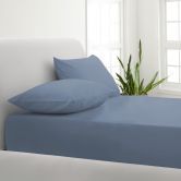 Park Avenue 1000 Thread Count Cotton Blend Combo Set - Double - Blue Fog