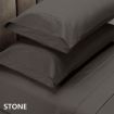 Royal Comfort 1500TC Cotton Rich Fitted 4 PC Sheet sets King Stone