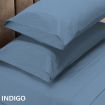 Royal Comfort 1500 TC Cotton Rich Fitted sheet 4 PC Set King-Indigo
