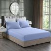 Royal Comfort Bamboo Cooling 2000TC 3-Piece Combo Set - Double -Light Blue