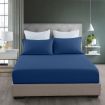 Royal Comfort Bamboo Cooling 2000TC 3-Piece Combo Set - Double -Royal Blue