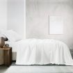 Royal Comfort Vintage Washed 100 % Cotton Sheet Set Single - White