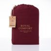 Royal Comfort Vintage Washed 100 % Cotton Sheet Set Single - Mulled Wine