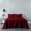 Royal Comfort Vintage Washed 100% Cotton Sheet Set King- Mulled Wine