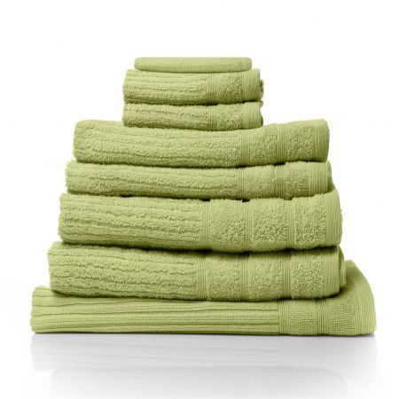 Royal Comfort Eden Egyptian Cotton 600 GSM 8 Piece Towel Pack Spearmint