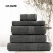 Royal Comfort Cotton Bamboo Towel 5pc Set - Granite