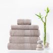 Royal Comfort Cotton Bamboo Towel 5pc Set - Champagne