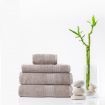 Royal Comfort Cotton Bamboo Towel 4pc Set - Champagne