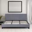 Milano Sienna Luxury Bed with Headboard (Model 2) - Grey No.28 - King