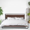 Milano Decor Azure Bed Frame with Headboard - Black - Queen