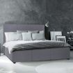 Milano Luxury Gas Lift Bed with Headboard (Model 1) - Grey No.28 - Single