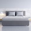 Milano Luxury Gas Lift Bed with Headboard (Model 1) - Grey No.28 - Single