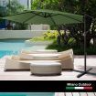 Milano Outdoor - Outdoor 3 Meter Hanging and Folding Umbrella - Green