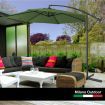 Milano Outdoor - Outdoor 3 Meter Hanging and Folding Umbrella - Green